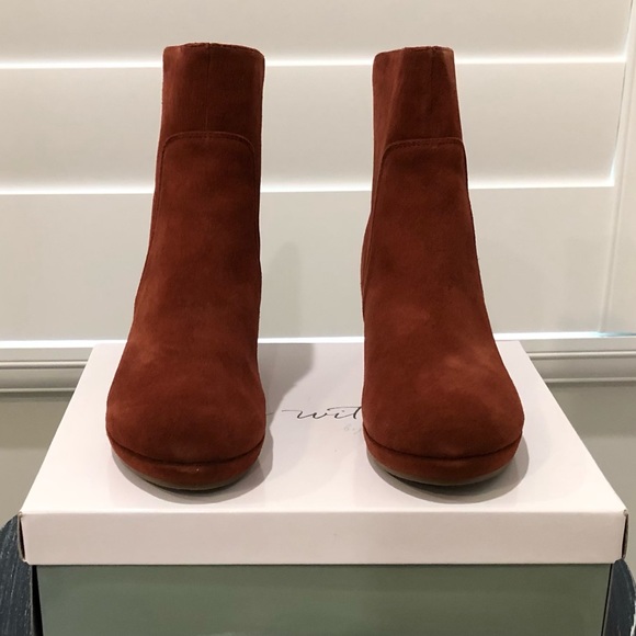 Coldwater Creek Suede Wedge Boots - Picture 2 of 5